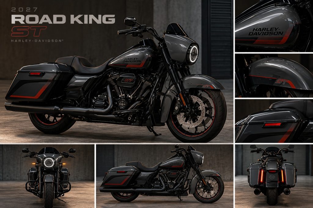 Outros ângulos de como o novo projeto da Harley-Davidson Road King 2027 vai ser